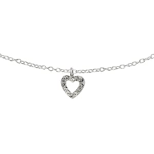  Silver 925 Crystal Heart Love