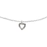  Argento 925 Cristallo Cuore Amore