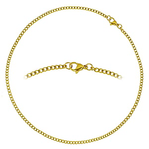 Necklace Stainless Steel PVD-coating (gold color)