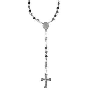 Necklace Stainless Steel Gemstone Cross