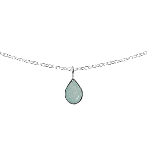 Collier en argent avec amazonite Argent 925 Amazonite Goutte Forme_de_goutte