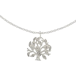 Necklace Silver 925 zirconia Tree Tree_of_Life
