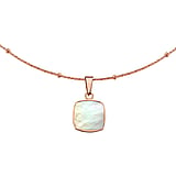 Necklace Stainless Steel PVD-coating (gold color) Mother of Pearl