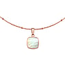 Collier Acier inoxydable Revtement PVD (couleur or) Nacre