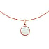 Collier Acier inoxydable Revtement PVD (couleur or) Nacre