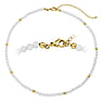 Stone necklace Stainless Steel PVD-coating (gold color) Jade