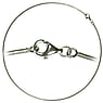 Necklace Rhodium plated brass