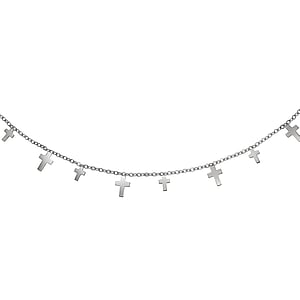 Halskette Edelstahl Kreuz