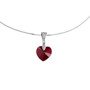 Necklace Silver 925 Premium crystal Crystal Heart Love