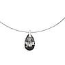 Collana Argento 925 Cristallo pregiato Goccia Forma_di _goccia