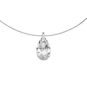 Halskette Silber 925 Premium Kristall Tropfen Tropfenform Wassertropfen