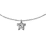 Necklace Stainless Steel zirconia Star
