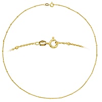 Silber Halskette mit Gold-Beschichtung (vergoldet). Querschnitt :1,9mm. Min. Quer-Durchmesser:1,9mm. Min. Lngs-Durchmesser:3,2mm. Glnzend.