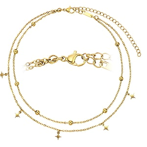 Choker Stainless Steel PVD-coating (gold color) Star