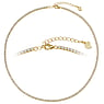 Choker Plata 925 Cristal Revestimiento PVD (color oro)