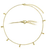 Choker Acero fino Revestimiento PVD (color oro)