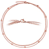 Choker aus Edelstahl mit PVD Beschichtung (goldfarbig). Lnge:34-38cm. Breite:5mm. Lnge verstellbar. Glnzend.