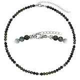 Stone necklace Stainless Steel Jade