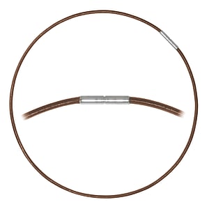 Simple necklace Leather Stainless Steel