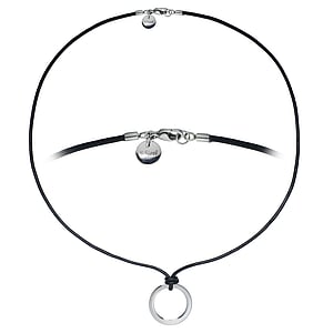 Necklace Leather Stainless Steel
