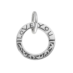 Silver pendants Silver 925 Love Affection Eternal Loop Eternity