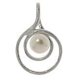 Pendentif Argent 925 Perles d´eau douce Spirale