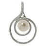 Silver pendants Silver 925 Fresh water pearl Spiral