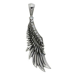 Silver pendant Silver 925 Crystal Wings