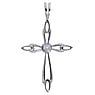 Pendentif en argent Argent 925 Zircon Croix