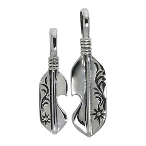 Pendentifs en argent Argent 925 Plume