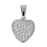 Pendentif en argent Argent 925 Zircon Coeur Amour