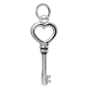 Zilveren hanger Zilver 925 sleutel hart liefde