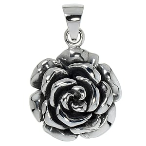 Silber Anhnger Silber 925 Blume Rose