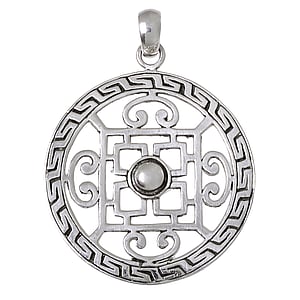 Silver pendants Silver 925 Cross Tribal_pattern