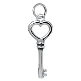  Silver 925 Key Heart Love