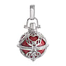 Pendentifs en argent Argent 925 Laiton revtu dacier mail Cristal Coeur Amour Dessin_tribal Motif_tribal Ange