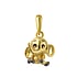  Silver 925 Gold-plated Ganesha Elephant