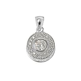 Silver pendant Silver 925 zirconia Crystal