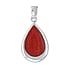 Pendente di conchiglia Argento 925 Coralli Goccia Forma_di _goccia