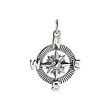 Pendentifs en argent Argent 925 Ancre corde navire