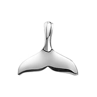Silber Anhnger Breite:19,5mm. se Quer-Durchmesser:3,0mm. se Lngs-Durchmesser:6,1mm. Glnzend.  Fisch Delphin Delfin