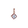 Silver pendant Silver 925 zirconia PVD-coating (gold color)