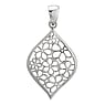 Pendentifs en argent Argent 925 Fleur Feuille Motif_floral