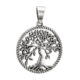 Silver pendants Silver 925 Tree Tree_of_Life Leaf Plant_pattern