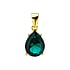 Pendentif en argent Argent 925 Zircon Revtement PVD (couleur or) Goutte Forme_de_goutte