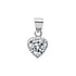 Pendente catena Argento 925 Zircone Cuore Amore