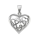Silver pendants Silver 925 Heart Love