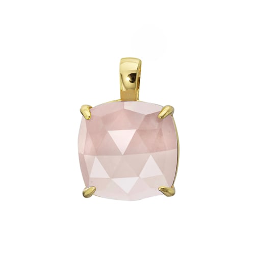 Pendentif En Quartz Rose Et Argent 925 - Poids 6,2g, Neuf Avec étiquettes