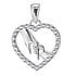 Pendente catena Zirconia pregiato Cuore Amore