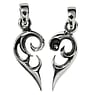 Colgante de plata Plata 925 Corazn Amor Dibujo_Tribal Diseo_Tribal